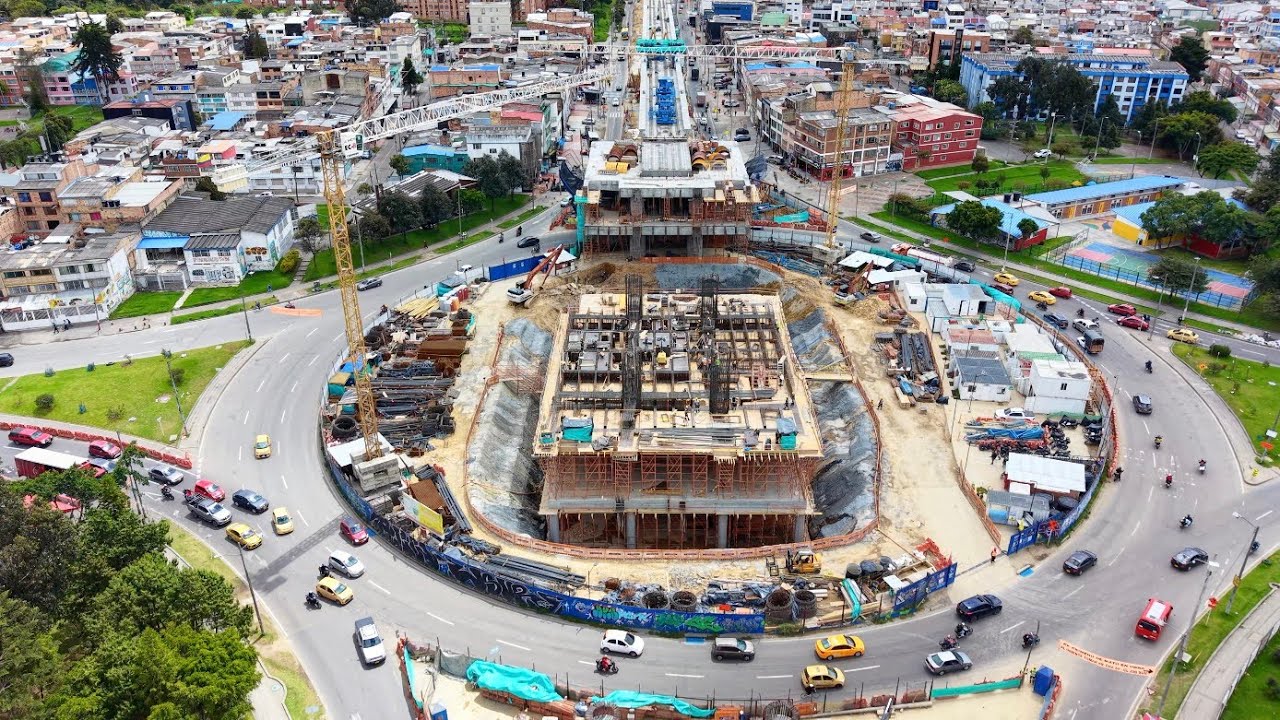 Metro de Bogotá - Estación 8 - Armado Viga Lanzadora (31 de Enero 2026)