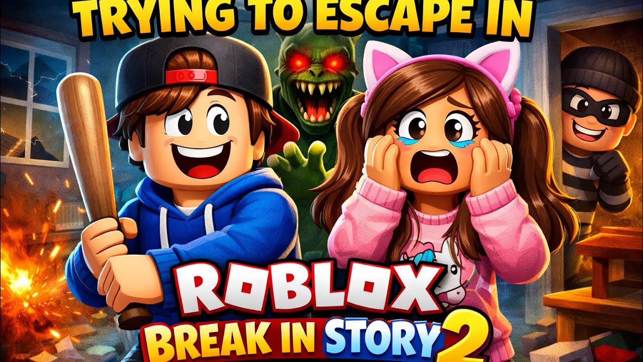 Teaching my sister about Roblox break in story 2