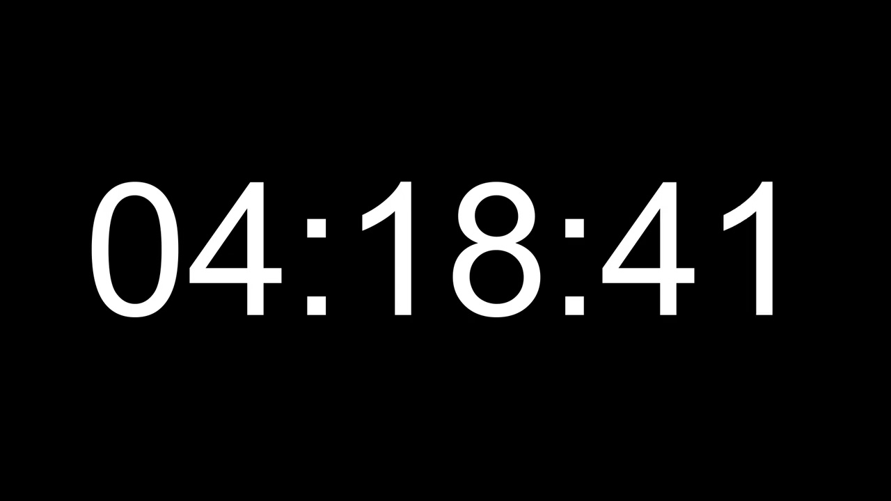 4 Hours 30 Minute (270 Minute) Timer with Alarm | Simple & Clean Countdown