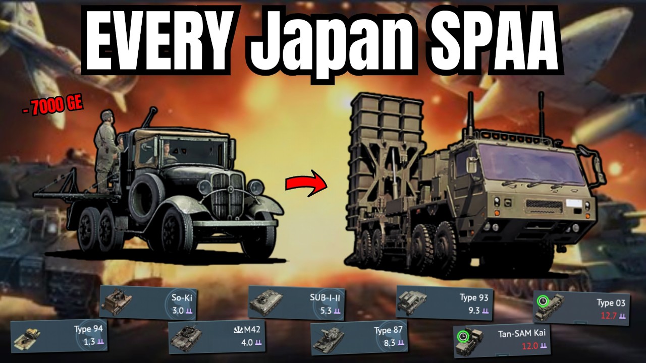 EVERY SPAA from Japan but if I die I lose Golden eagles💀(-7k GE) | The WORST Line I've ever IMAGINED