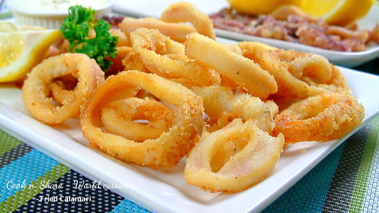 Fried Calamari with Lemon Mayonnaise