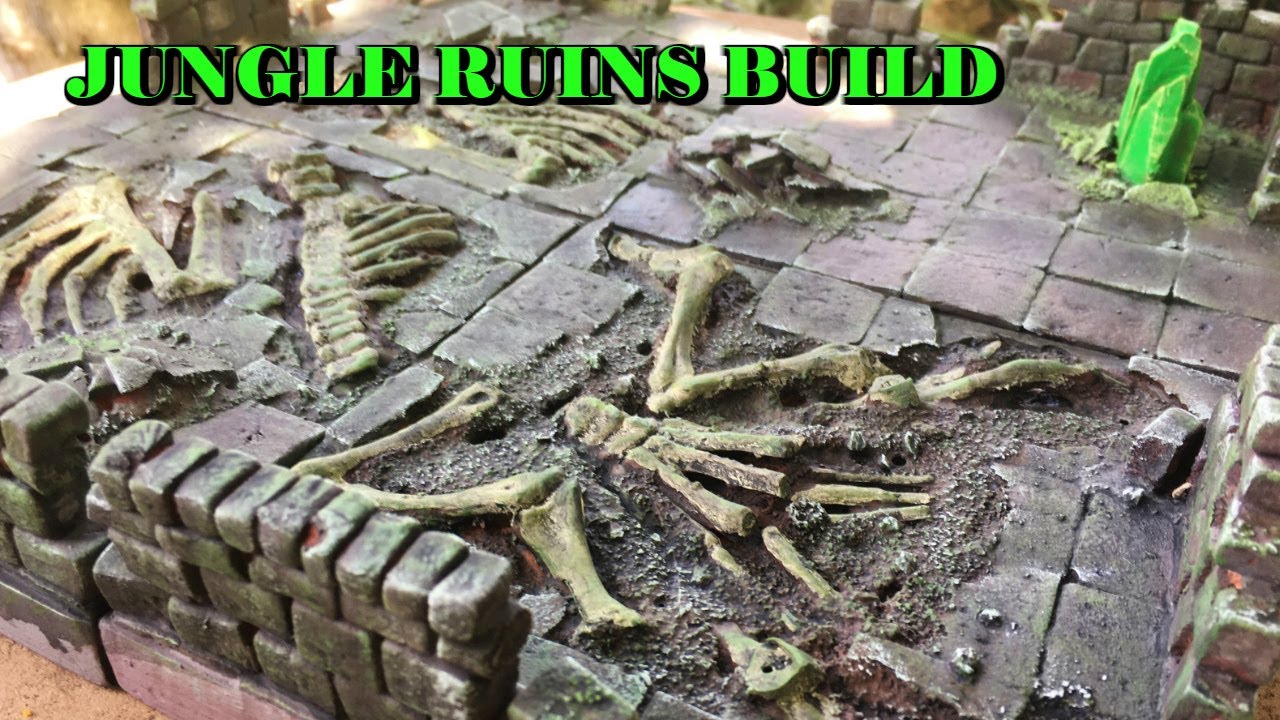 DnD Jungle Ruin Terrain Build