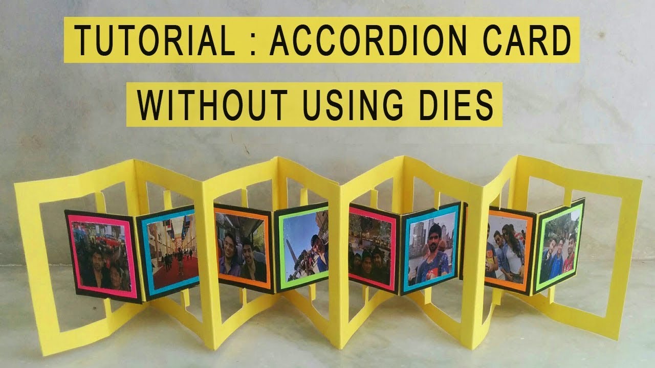 ACCORDION CARD TUTORIAL:Card for explosion box/scrapbooks
