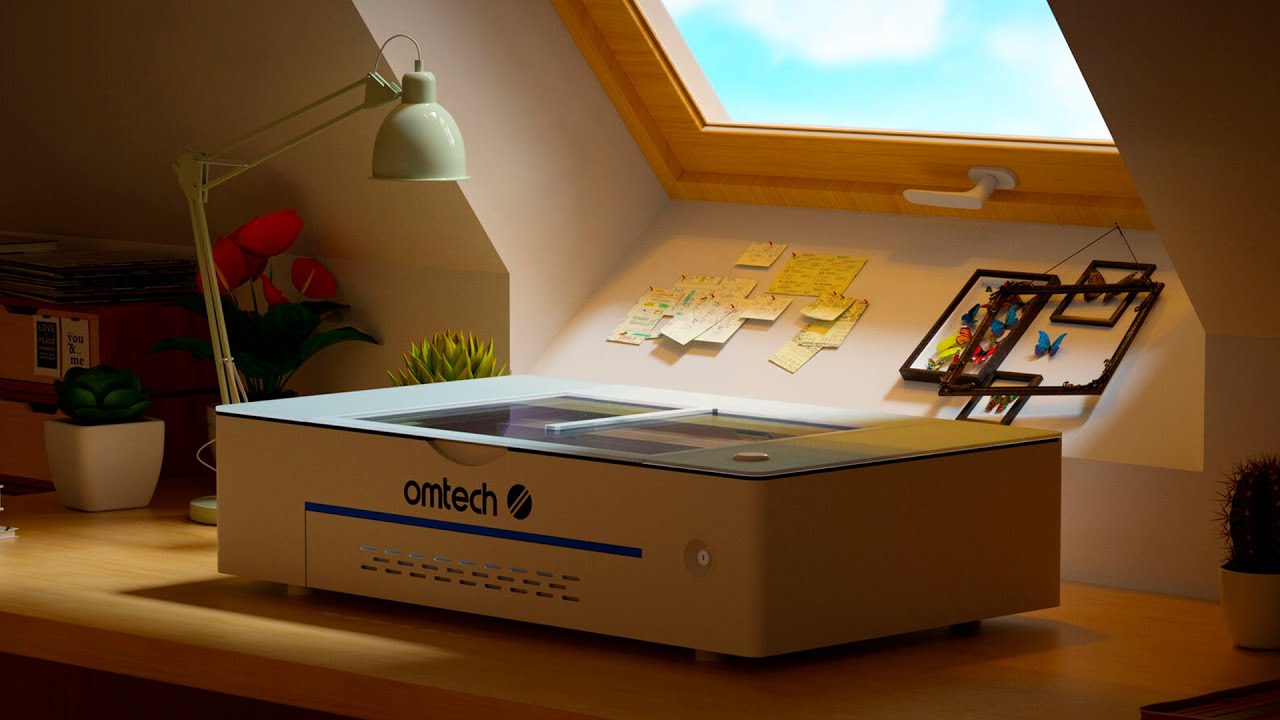 Vídeo de autoinstalación grabadora cortadora Omtech Polar