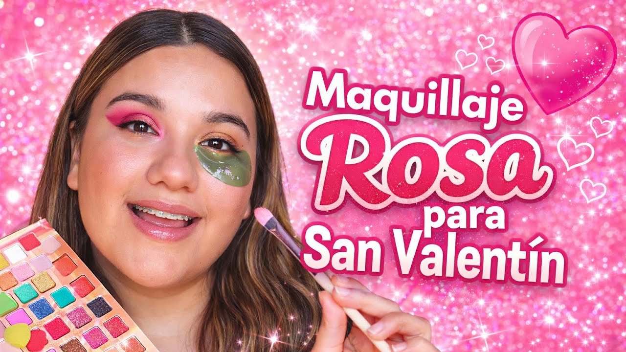 Maquillaje ROSA 💕 + Delineado ROJO ❤️ | Perfecto para San Valentín