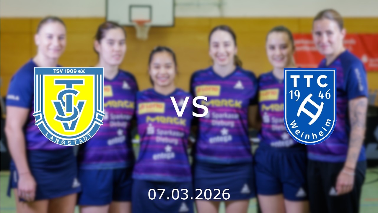 TSV Langstadt 1909 vs. TTC 1946 Weinheim | Tischtennis 1. Damen-Bundesliga 25/26