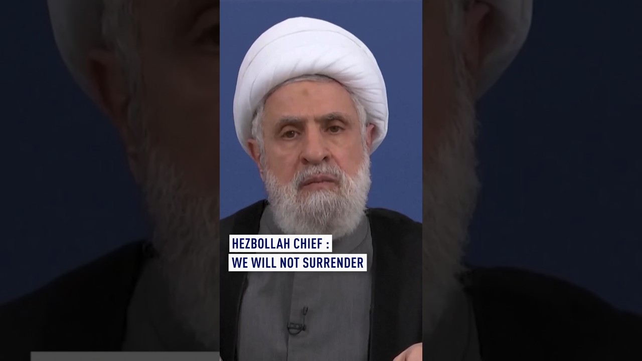 Hezbollah chief says group will not surrender amid clashes with Israel
