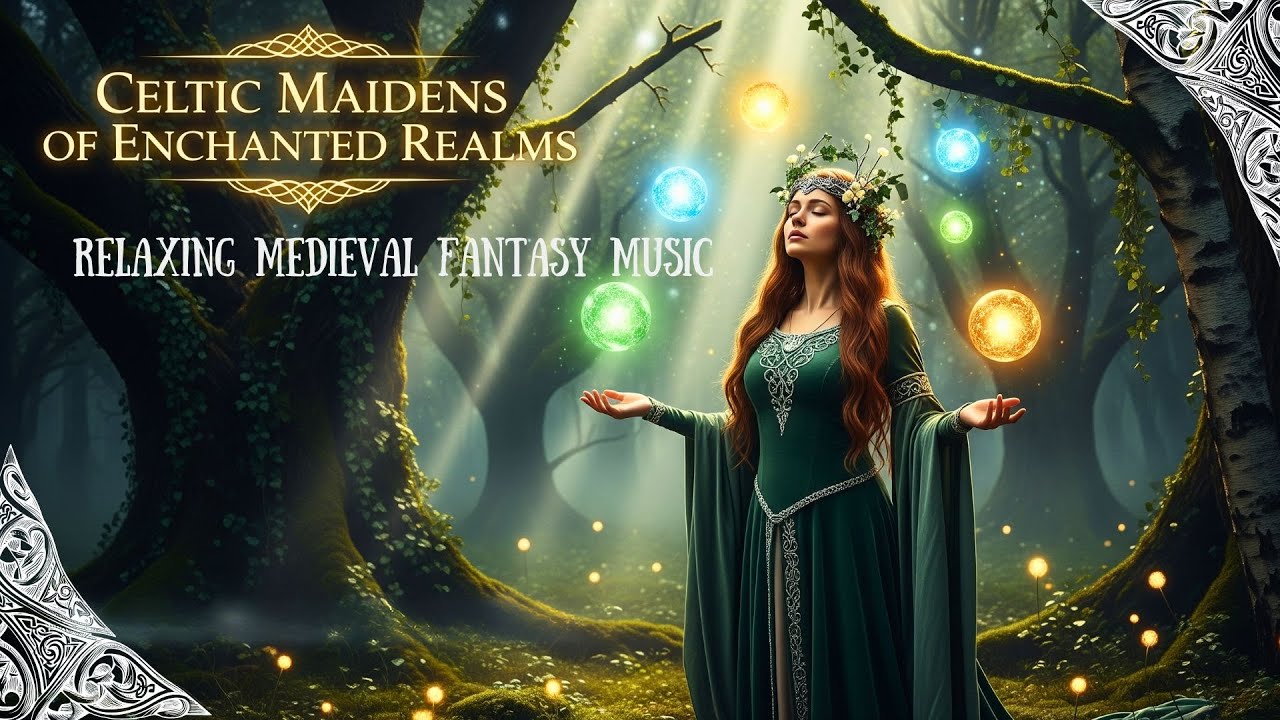 ✨ Celtic Maidens of Enchanted Realms 🌿👑 | Relaxing Medieval Fantasy Music & Mystical Forest Dreams🌌🎶