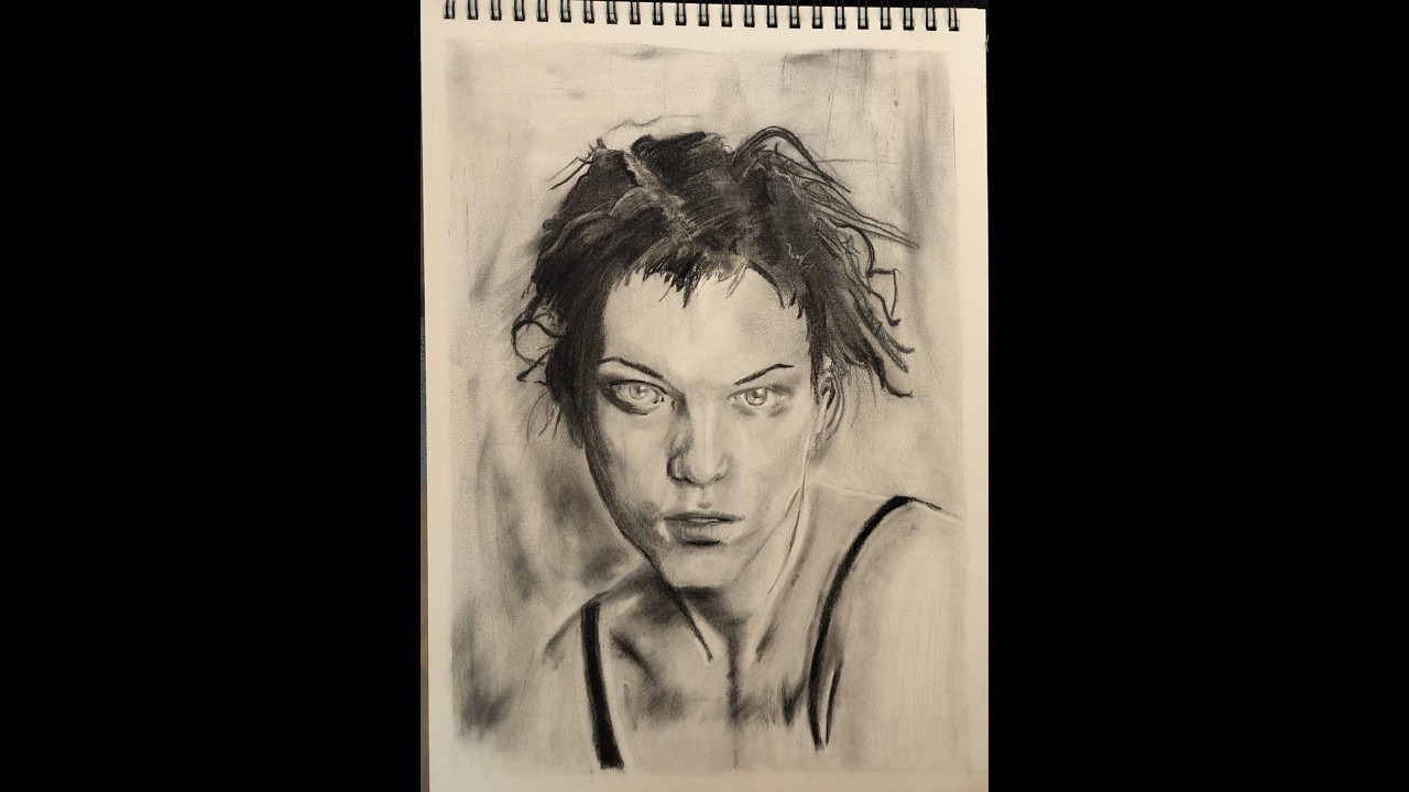 This is my attempt at drawing Milla Jovovich 13/03/26