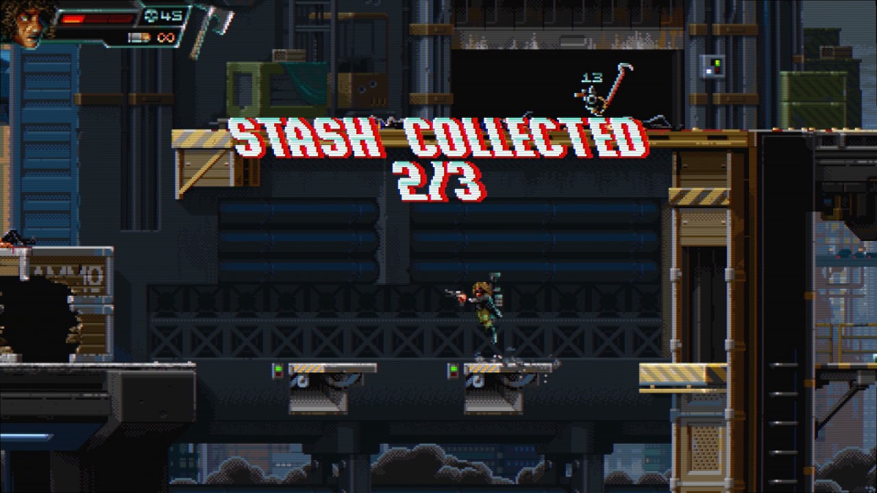 Huntdown: Stage 3-2 Suki the Sniper, All Stash, Badass Difficulty, No Death.