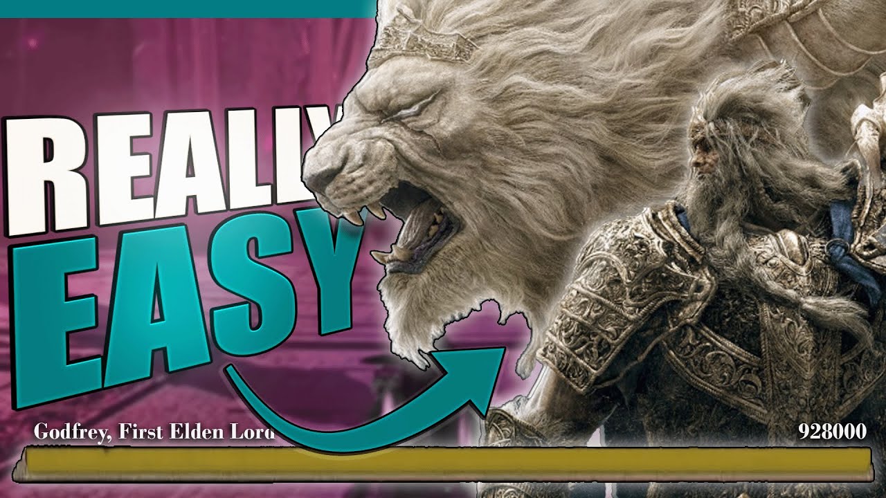 The BEST Way To Cheese GODFREY / HOARAH LOUX In Elden Ring - DEFEAT IN 3 MINUTES!