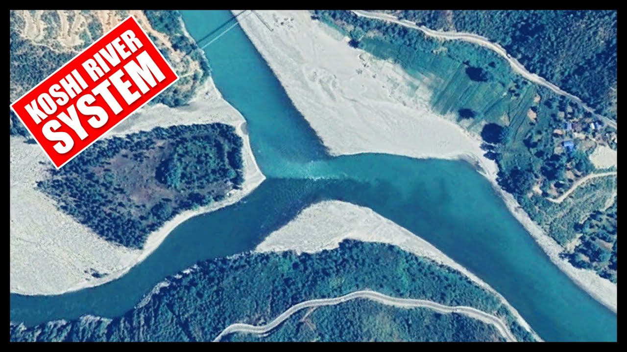 Koshi river tributaries. Saptakoshi Kosi river system *virtual tour कोशी कोसी सप्तकोशी