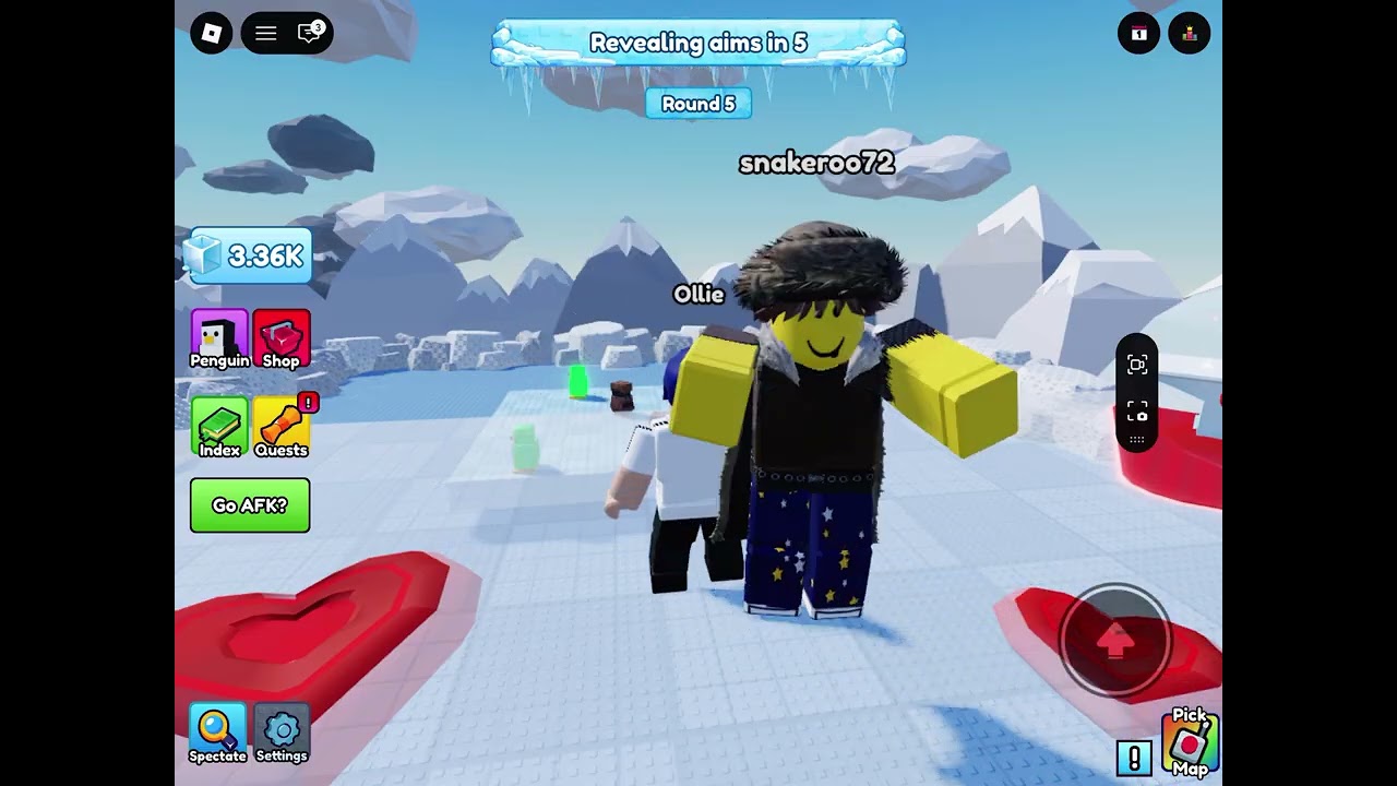Playing knockout in Roblox 