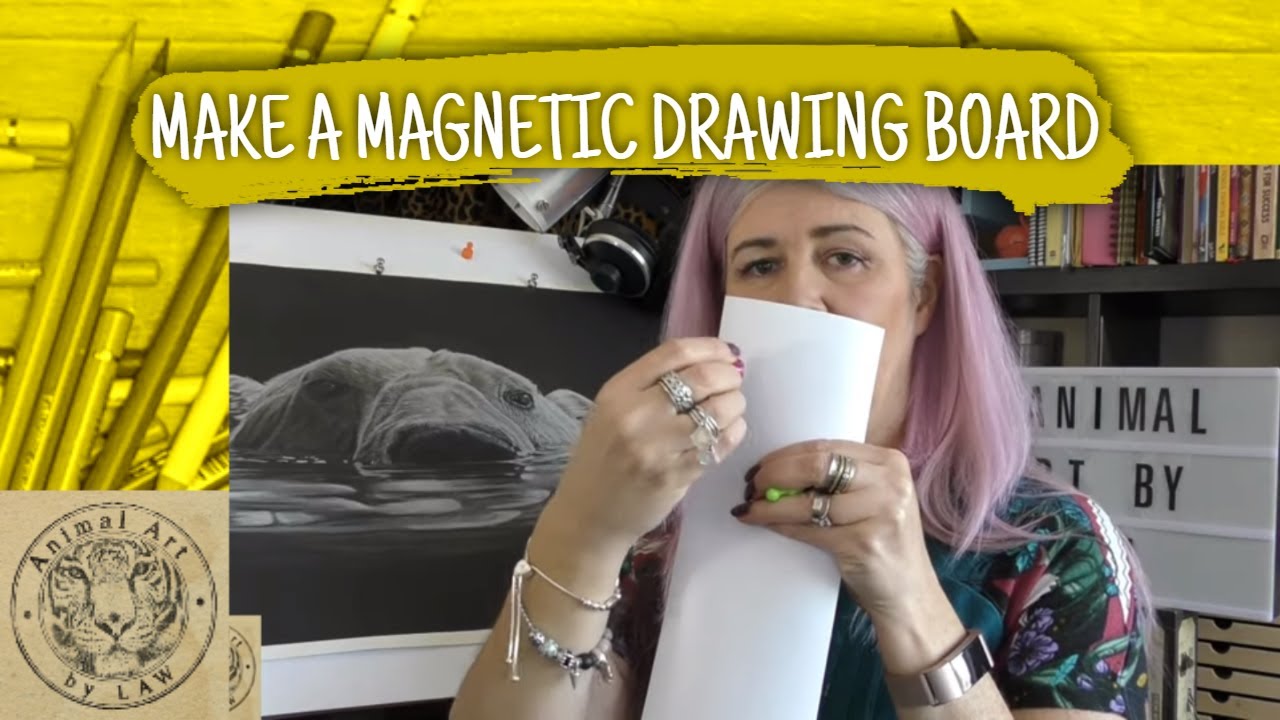 How to make a DIY Magnetic Drawing Board - Any Size - Quick & Easy