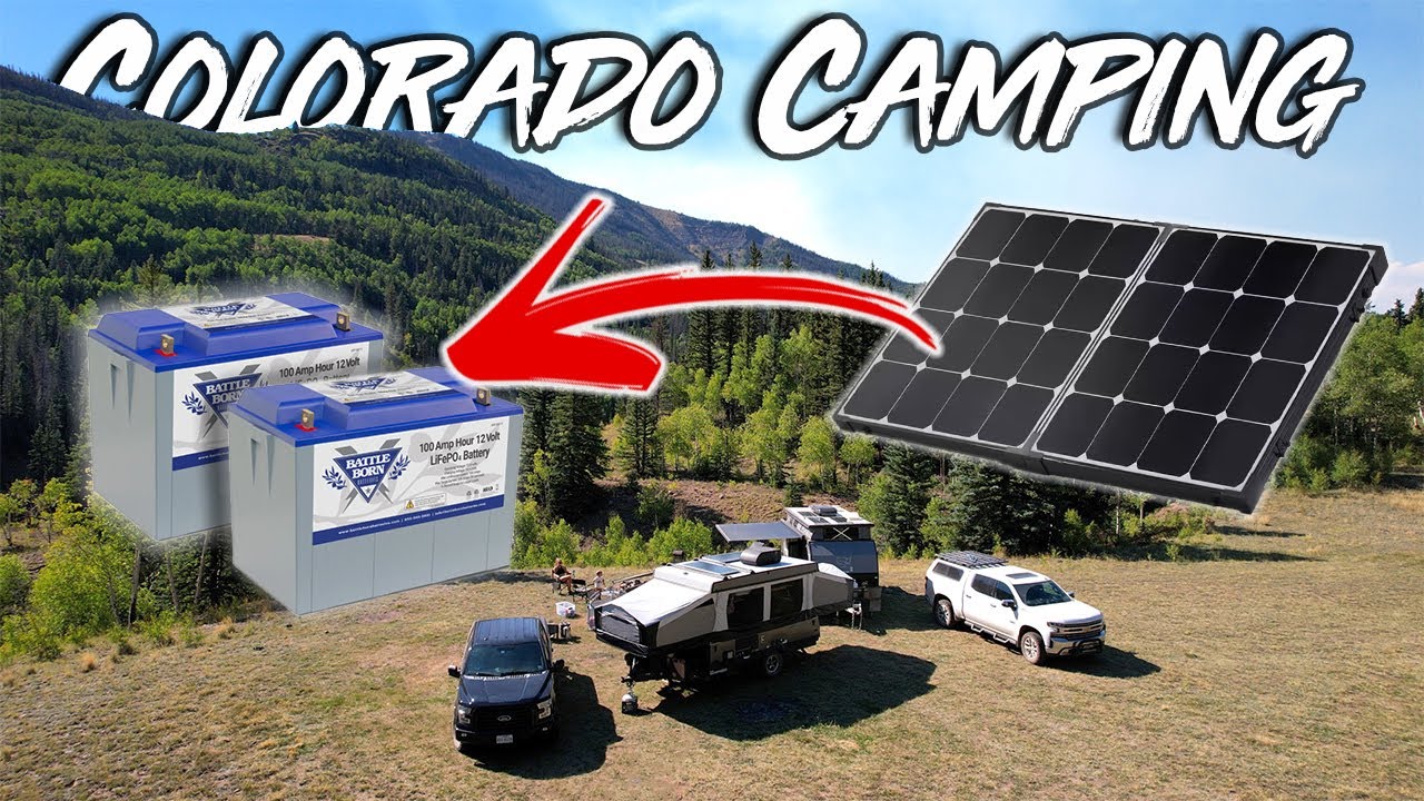Cross Country Colorado Camping Trip in our Pop Up Camper - Boondocking in the Mountains!!