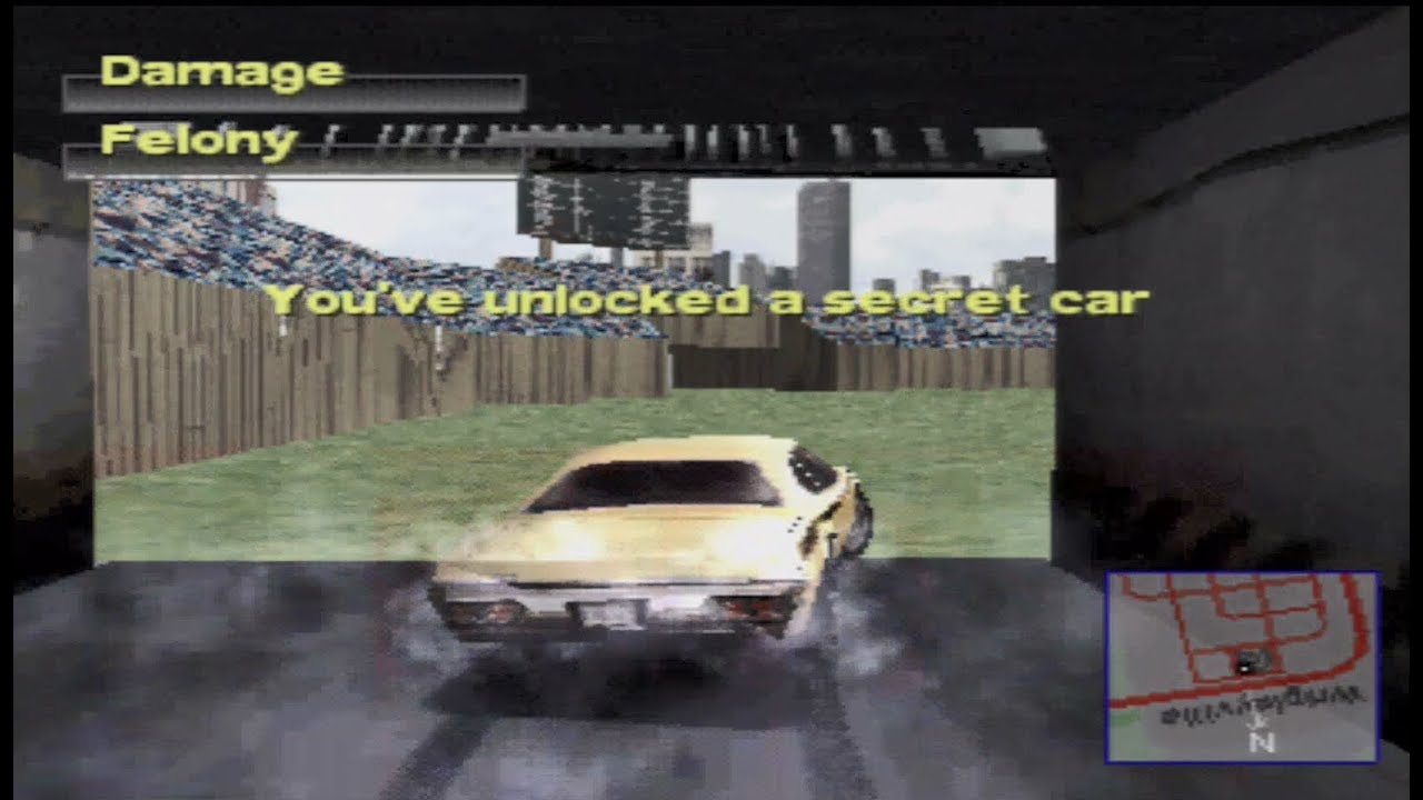 Driver 2 Take A Ride Secret Car PS1 CHICAGO