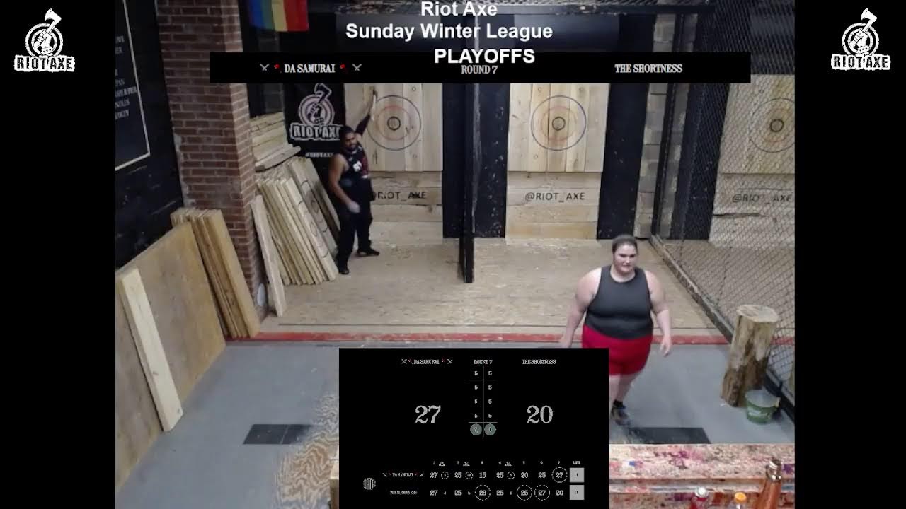 Riot Axe Sunday League Winter 2026  PLAYOFFS  |  Axe Throwing