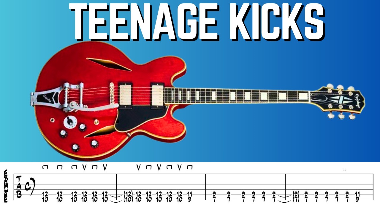 How To Play Teenage Kicks On Guitar | The Undertones Guitar Lesson (Easy Punk Rock Song)