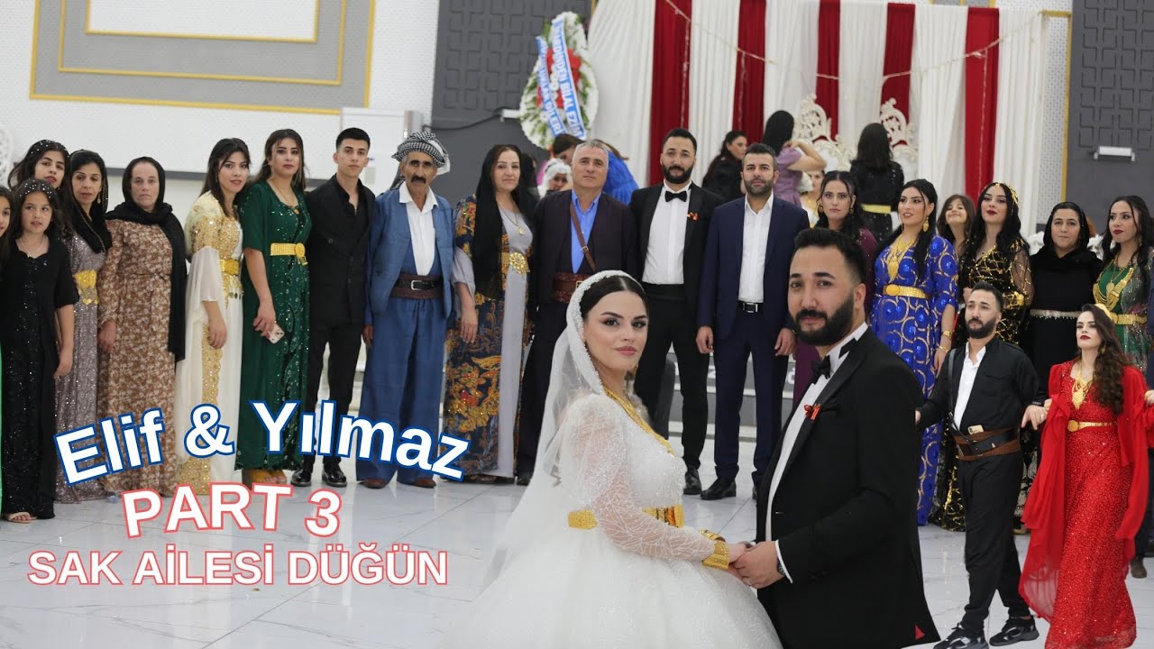 Elif & Yılmaz Sak DÜĞÜN Part 3  Silopi Memozin Düğün Salonu 2023 SAK AİLESİ