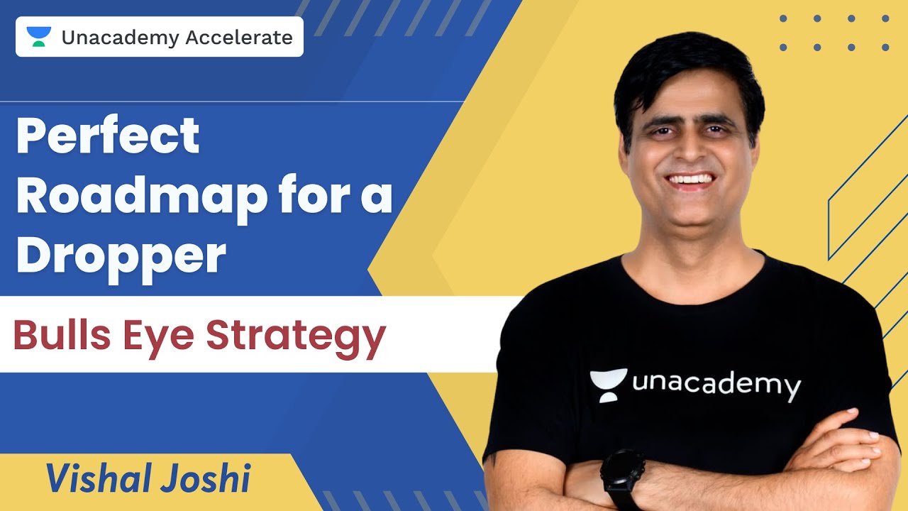 Perfect Roadmap for a Dropper | Bulls Eye Strategy | Vishal Joshi | Unacademy Accelerate