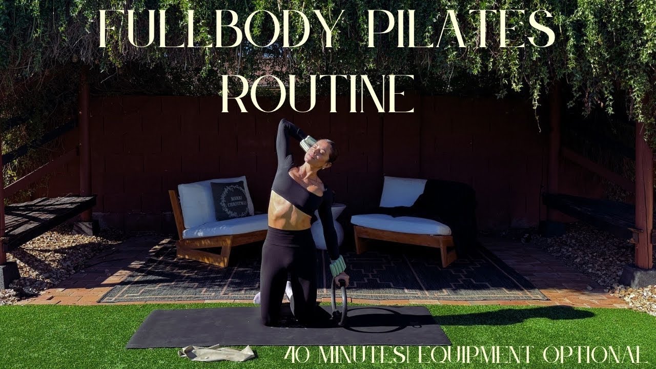 40 Minutes Mat Pilates | Full body | Ring, ankle weights, Resistance band