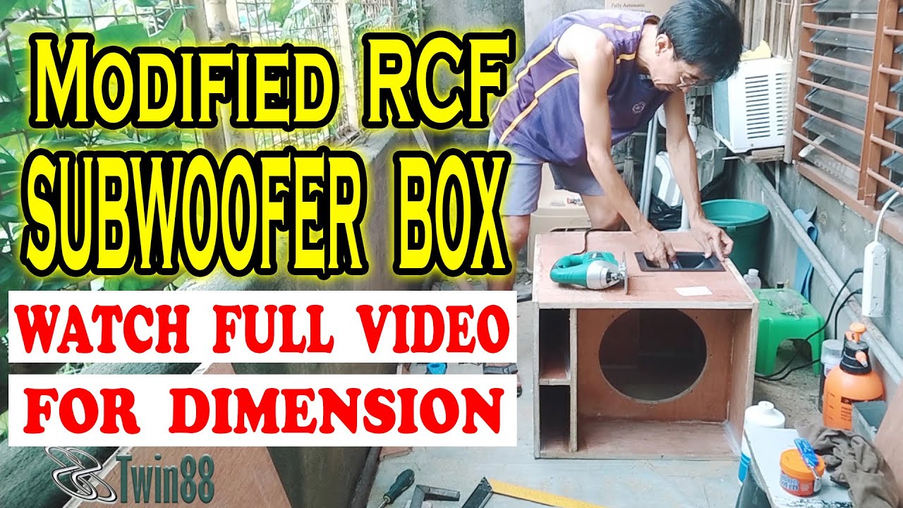 Modified RCF Subwoofer box design | DIY Subwoofer BOX with Dimension