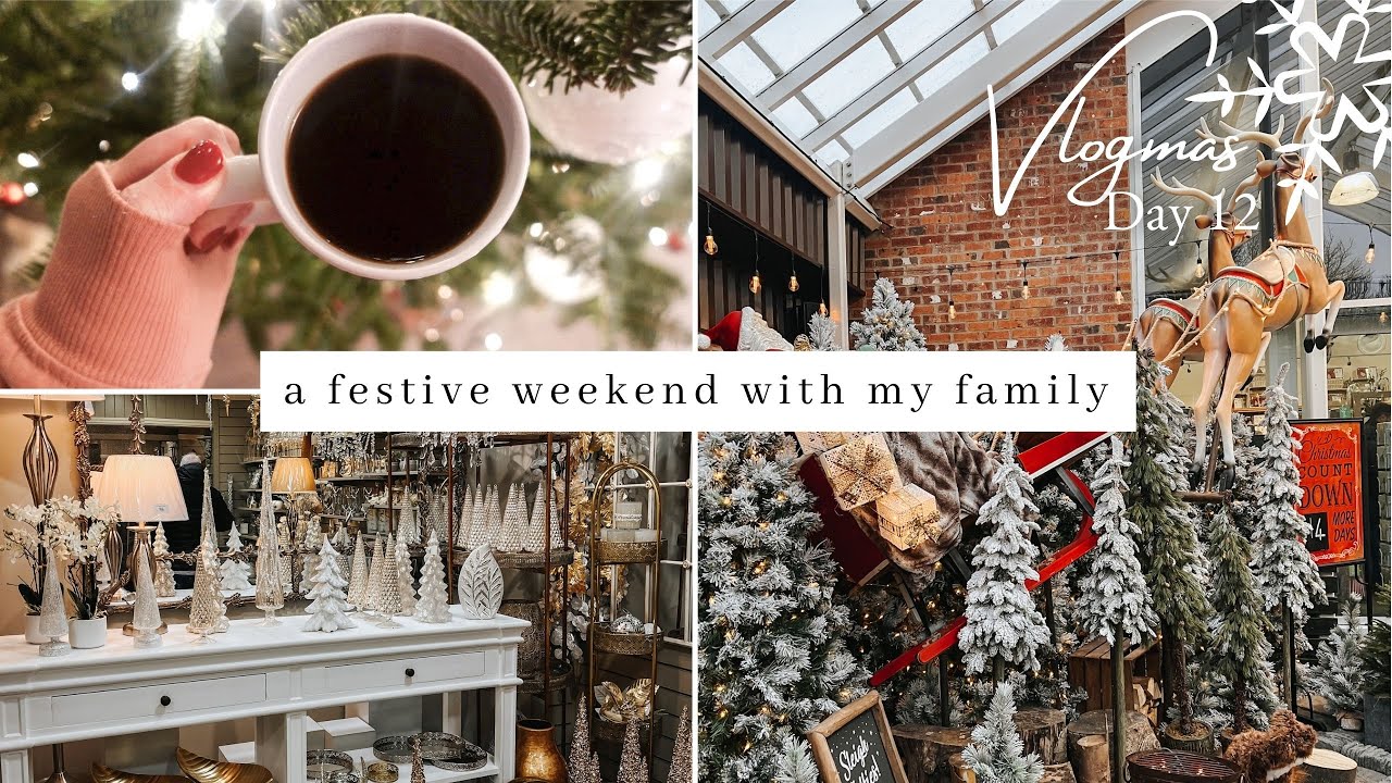 A Rainy Christmassy Weekend | garden centre, Rainy Drive, market, Calm Evening | VLOGMAS day 12