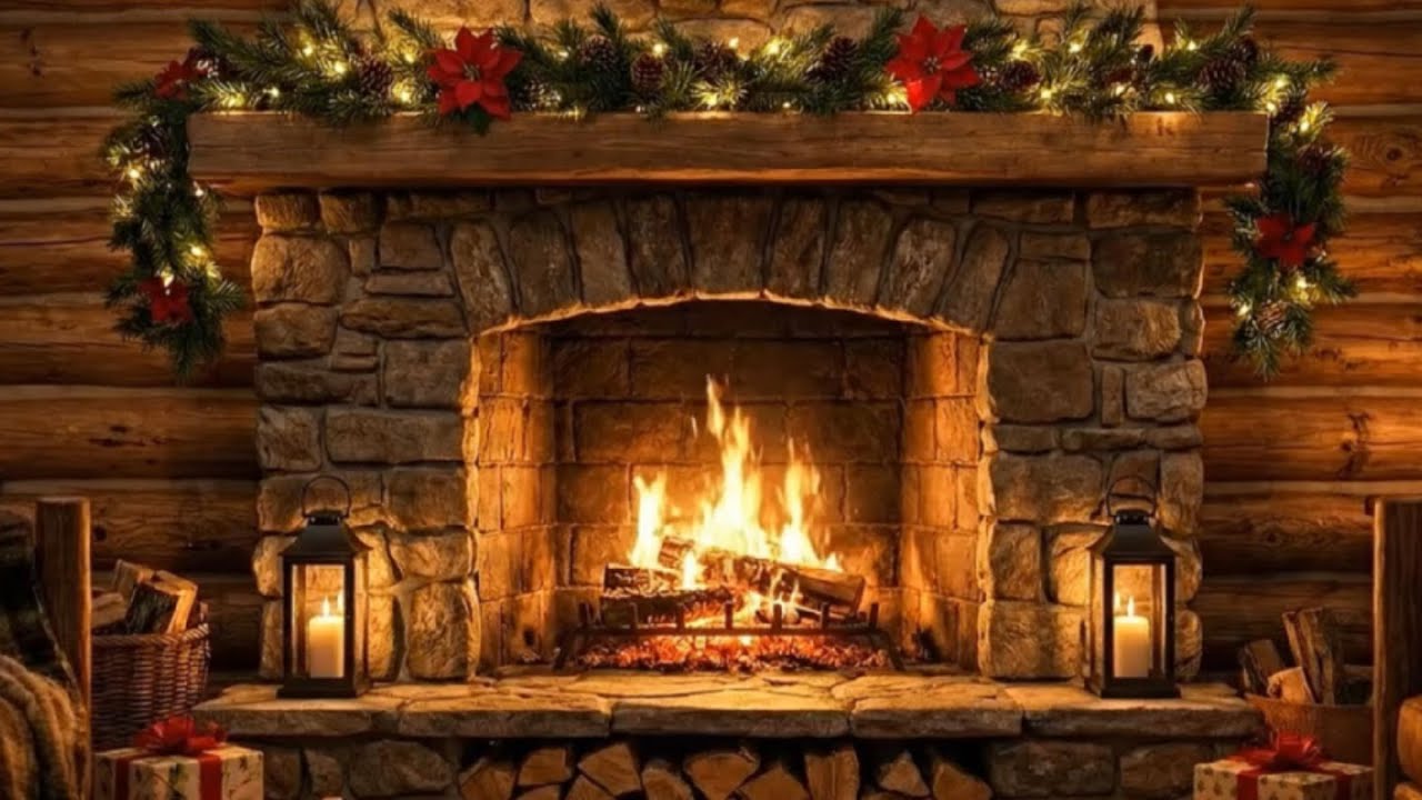 Evening Fireplace Sounds 🪵🔥 Deep Cozy Fire Ambience for Relaxation and Sleep