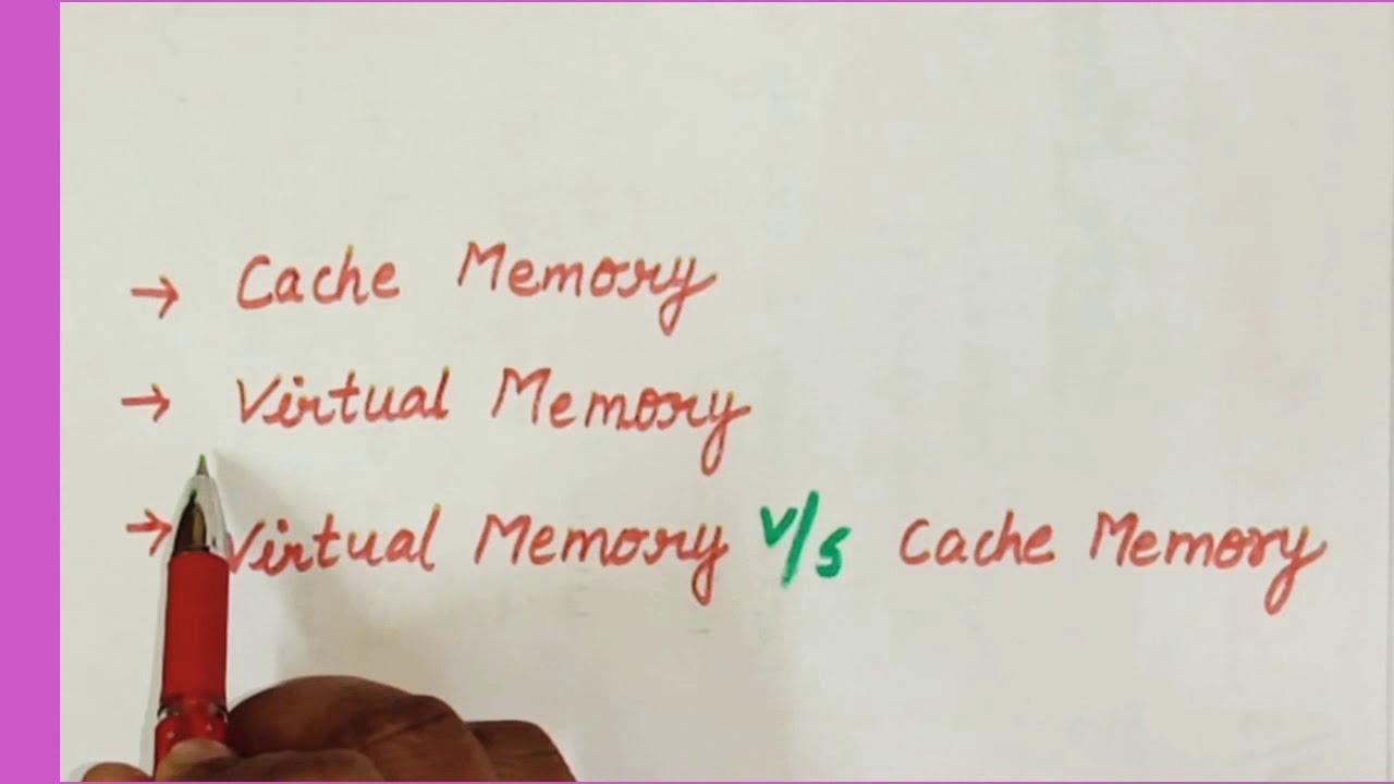 Cache Memory | Virtual Memory | Difference between Virtual Memory and Cache Memory in Hindi.