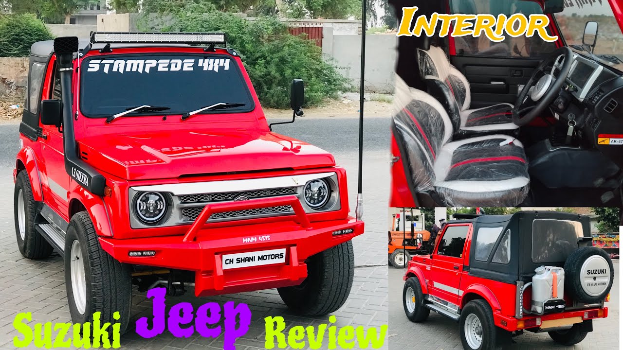 Suzuki sieera jeep review |modified jeep| 1986 model jeep complete details|#jeepforsale