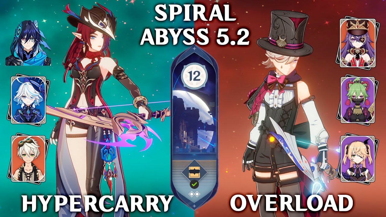 C0 Chasca Hypercarry and C1 Ororon & C0 Lyney Overload. Spiral Abyss 5.2. Genshin Impact 5.2