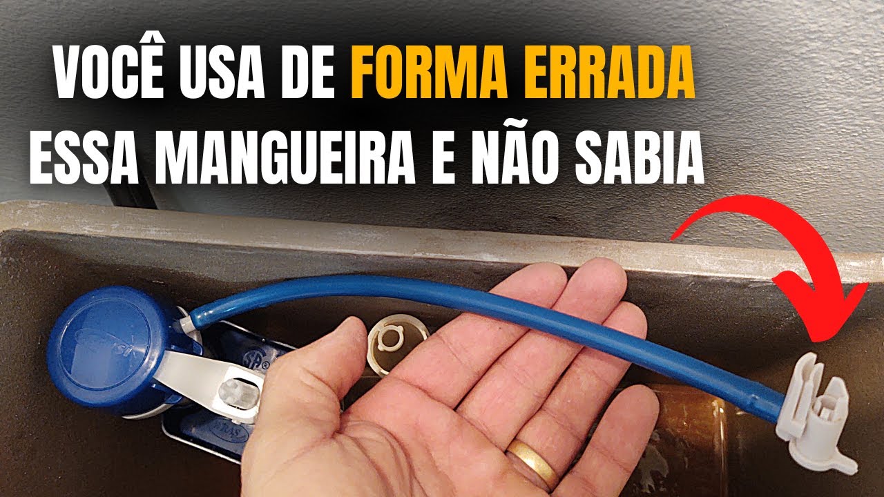 CAIXA ACOPLADA!! Ningu&eacute;m sabe como usar essa mangueira.
