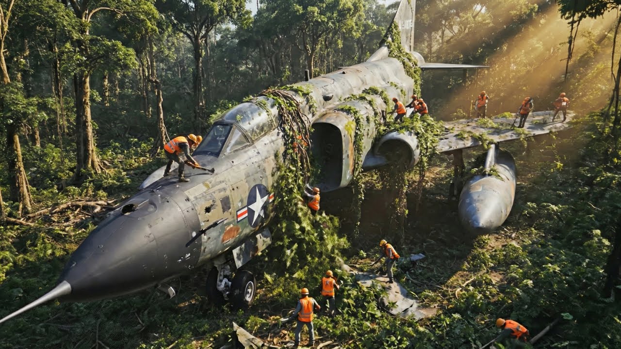 Buried in the Vietnam Jungle Since 1972 — The Recovered F-4 Phantom Nobody Expected to See Again