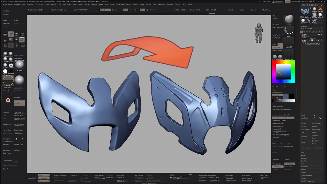 Blocking to Detailed High-Res - Mentorship Feedback - 01