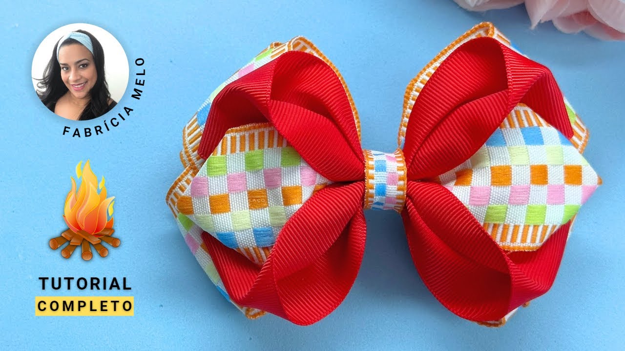 Laço Junino Fácil passo a passo