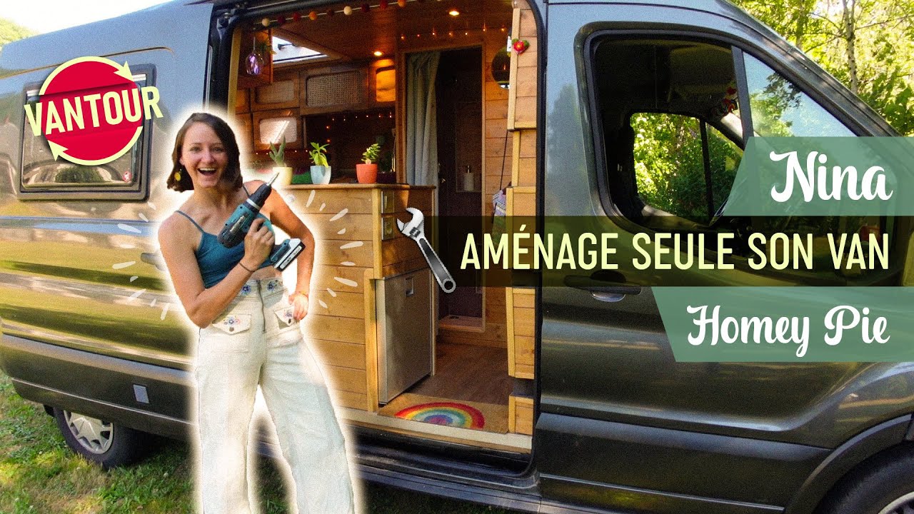 #58. Nina aménage seule son van, Homey Pie – Van Tour