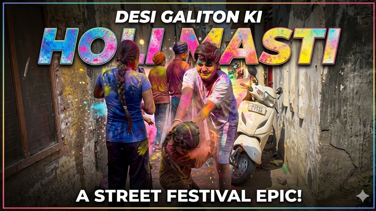 “Gali Mein Holi Masti 😱🎨 | Padosiyon Ke Saath Crazy Holi | Daily Vlog”