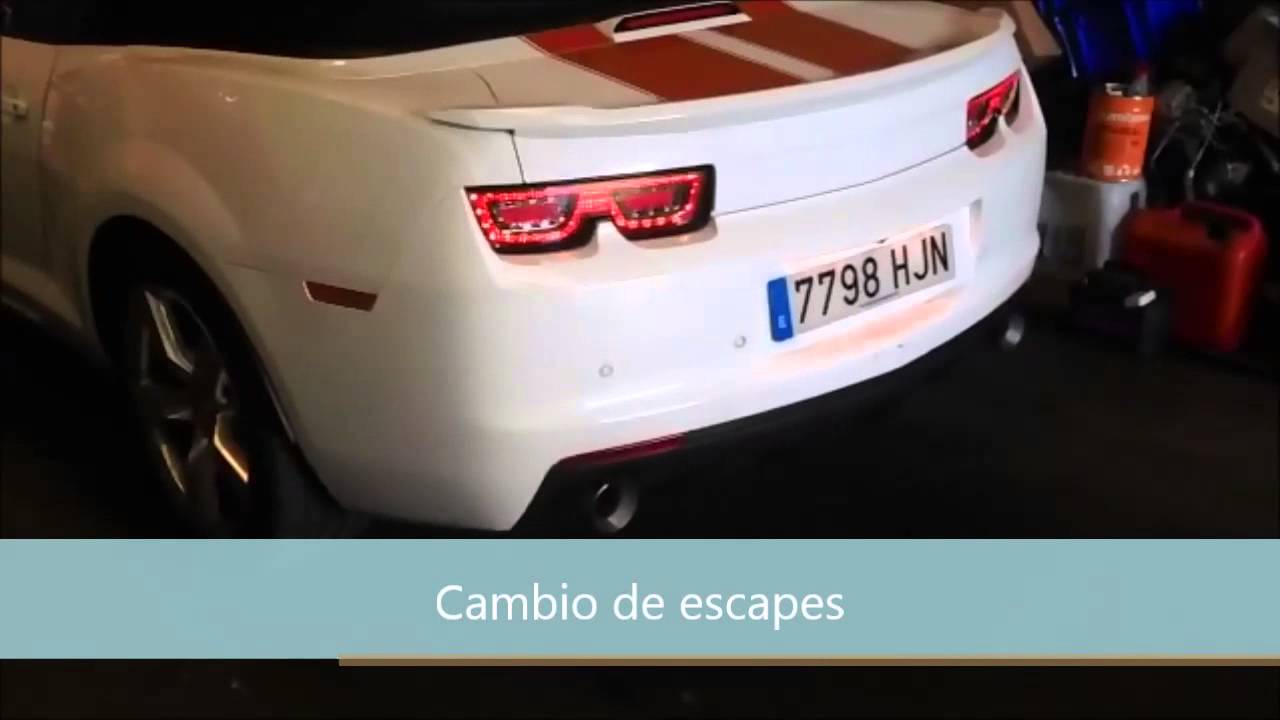 Cambio escapes en Camaro