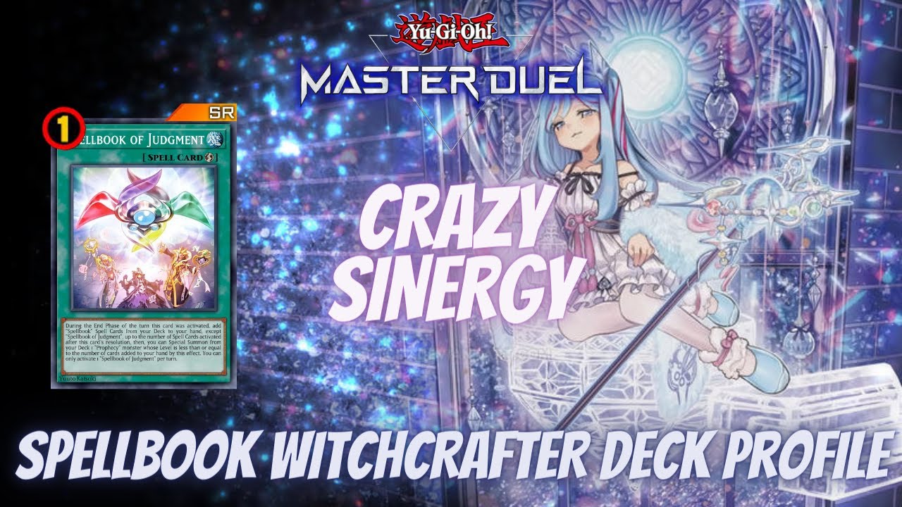 CRAZY SINERGY! - SPELLBOOK WITCHCRAFTER YU-GI-OH MASTER DUEL - Combo tutorial!