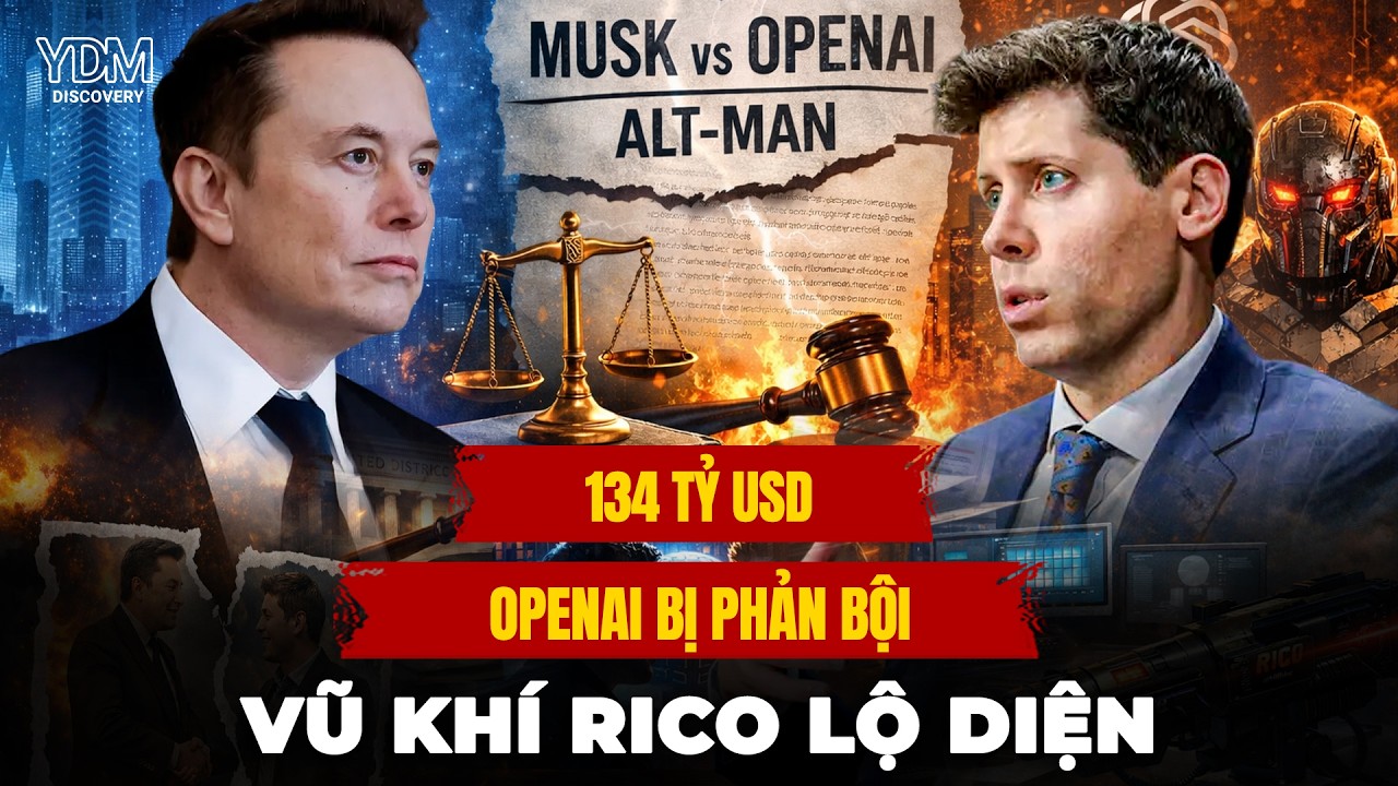 Tại sao Elon Musk dùng luật chống Mafia để xóa sổ OpenAI ngày 27/04?