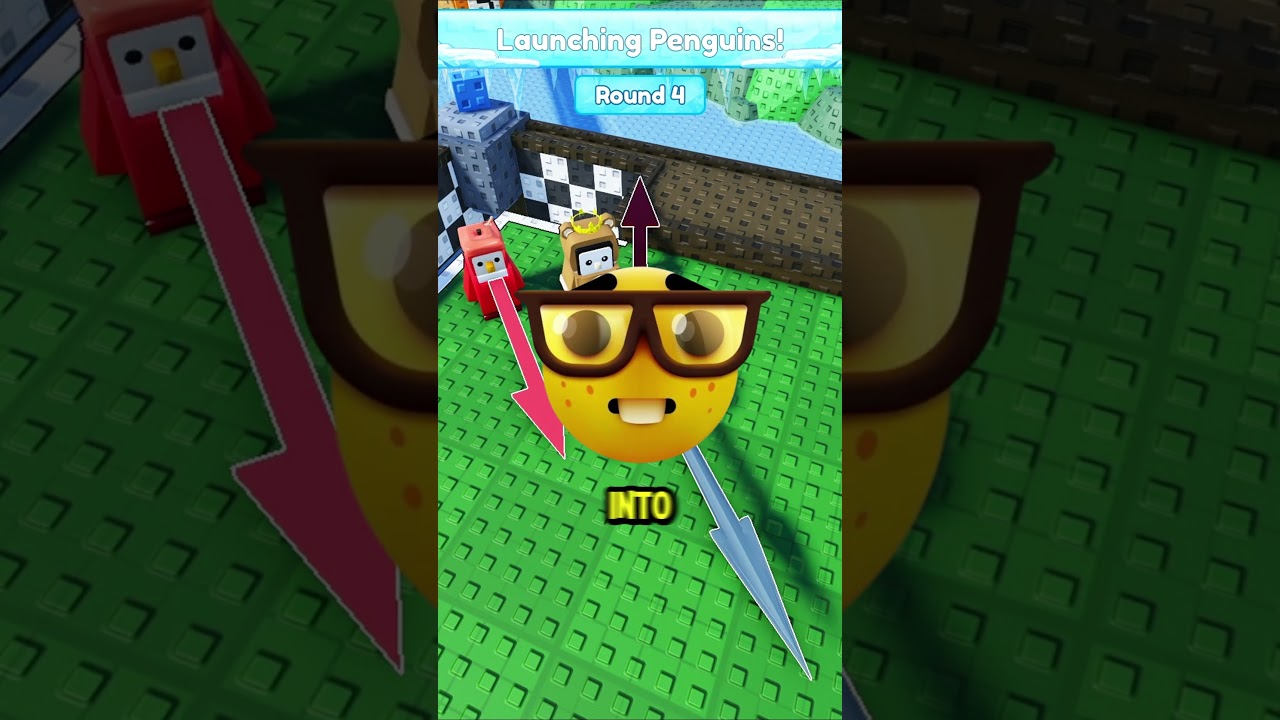 Luckiest Broguin in Penguin Knockout #roblox #penguinknockout