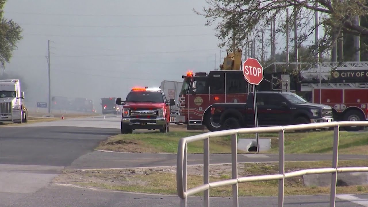 Crews battle Osceola County brush fire near Avenue A in Intercession City