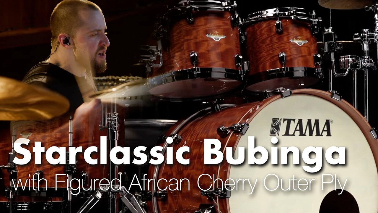 TAMA Starclassic Bubinga with Figured African Cherry Outer Ply (featuring Eloy Casagrande)