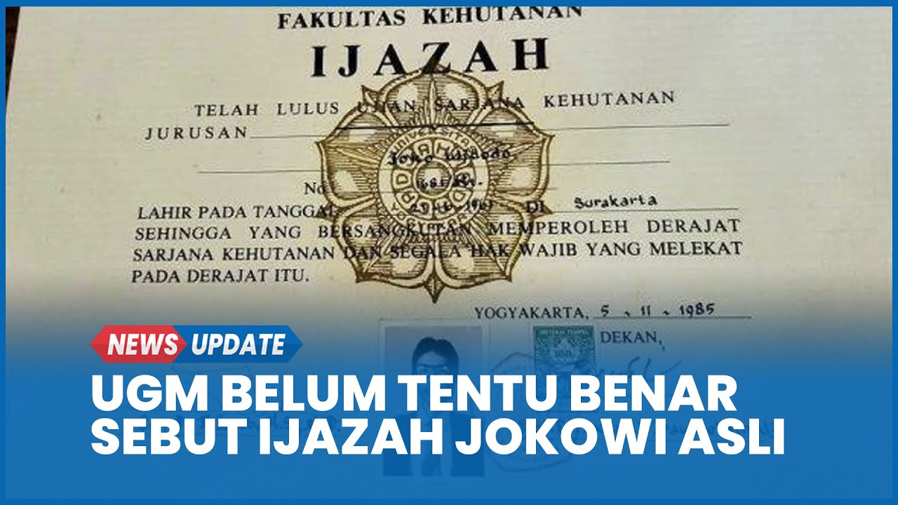 Ahli Forensik Dokumen Nilai UGM Belum Tentu Benar Ungkap Ijazah Jokowi Asli