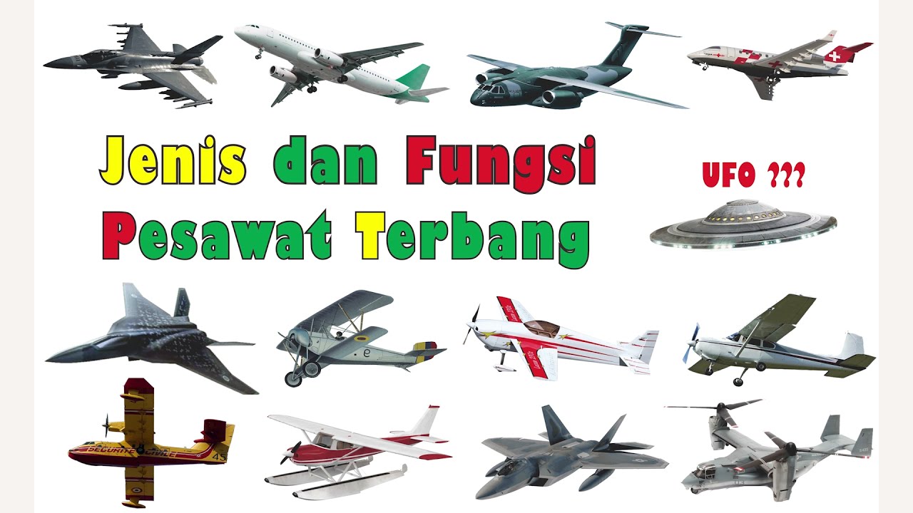 Jenis Pesawat Dan Fungsi Pesawat || Pesawat Tempur, Cargo, Amfibi || Kind And Function Of Airplane