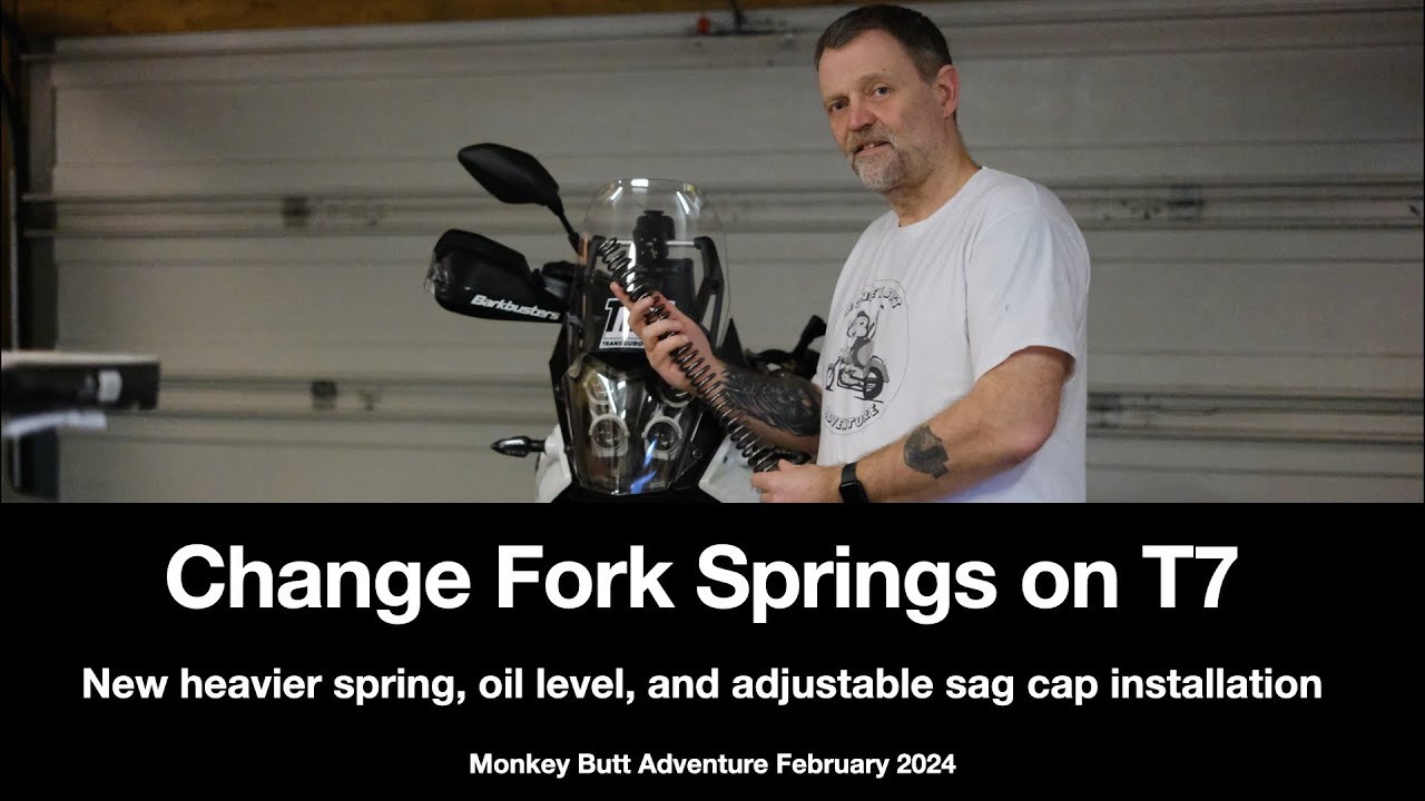 How To Easily Replace The Fork Springs On A Tenere 700 -  The Trick Mechanics Won´`'t Tell You!