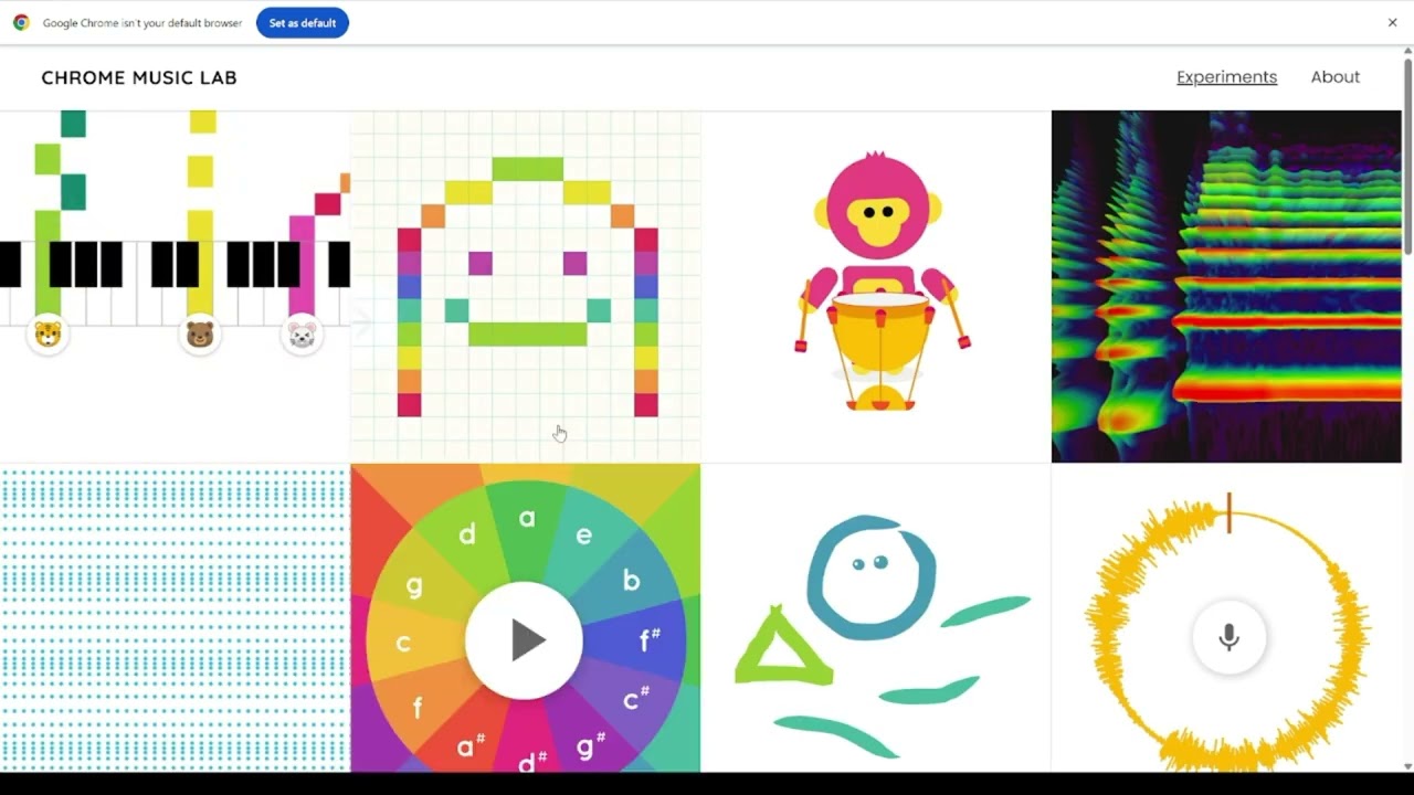 I made a song in Chrome Music Lab
