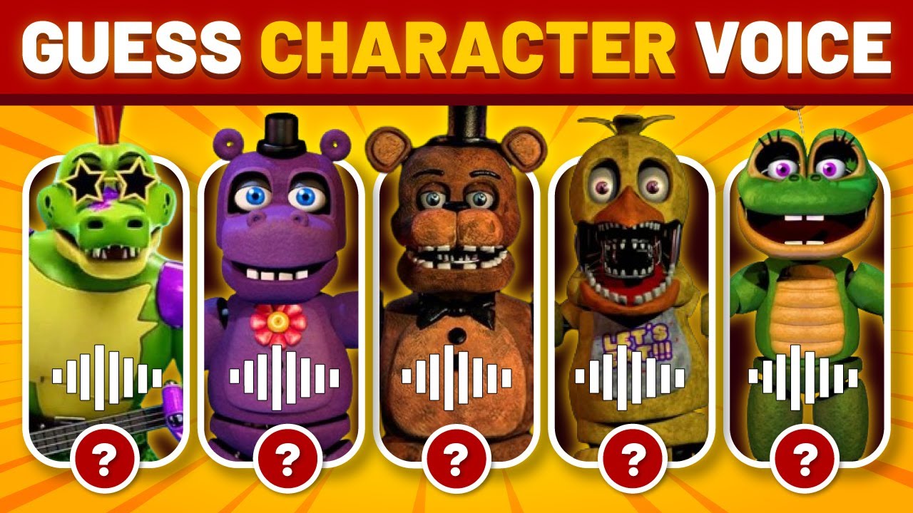 Guess The FNAF Character by Voice - Fnaf Quiz | Five Nights At Freddys #3