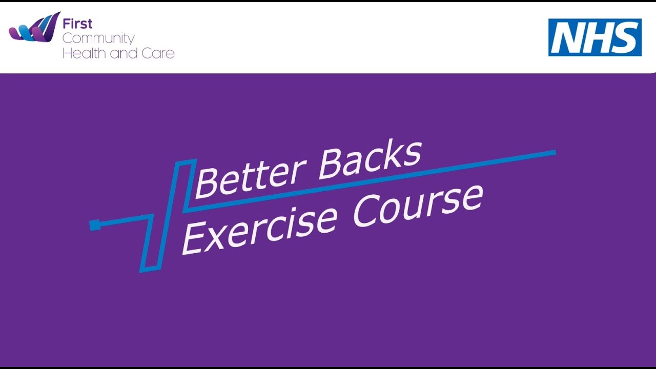Physiotherapy Better Backs Exercise Course