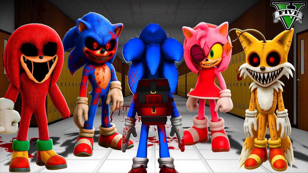 ENTRANDO en LA ESCUELA de SONIC.EXE LA PELICULA en GTA 5 !! (Sonic.exe Movie mod)